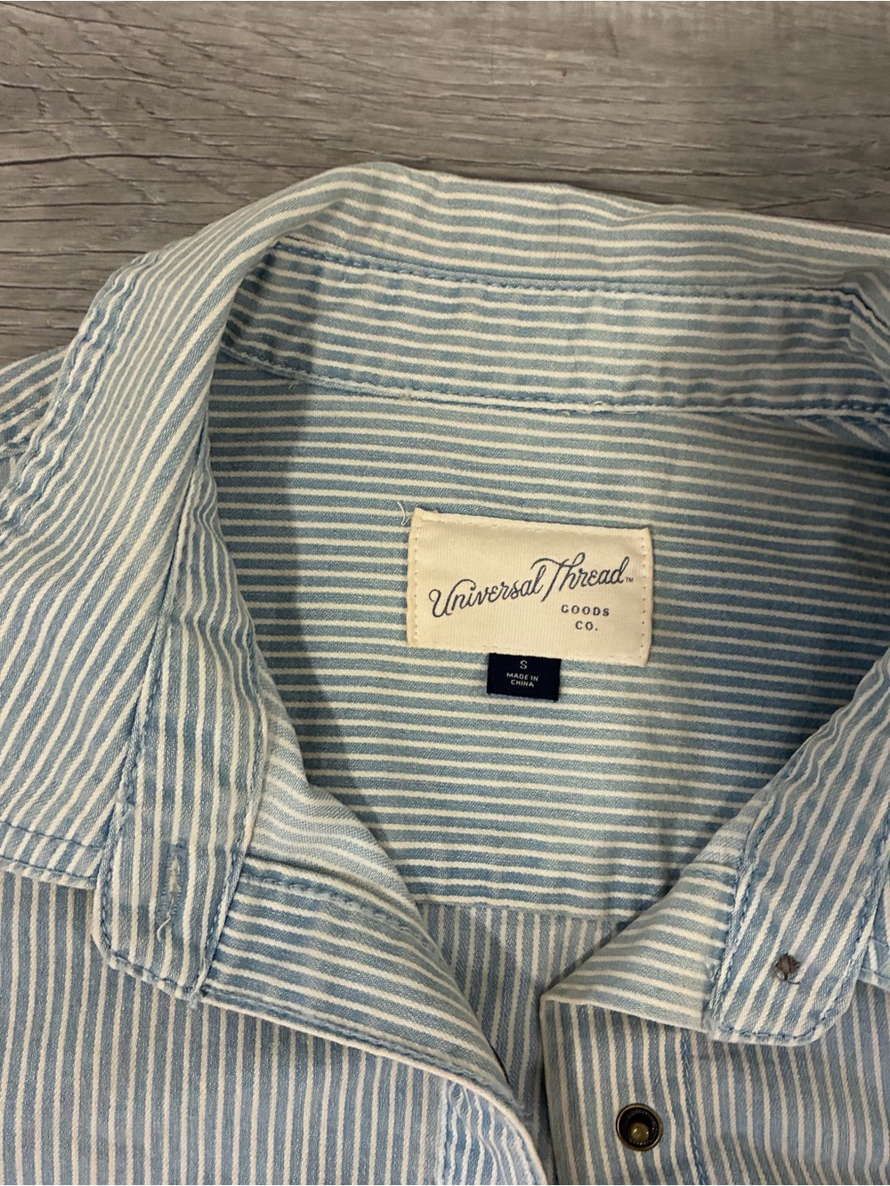universal thread striped button down - Picture 3 of 3